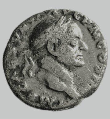 Romeinse Rijk. Vespasian (69-79 n.Chr.). Denarius Rome, Postzegels en Munten