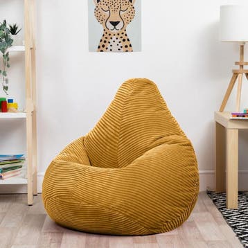 Chillz Kinder Zitzak Corduroy - Geel, Verzenden, Nieuw