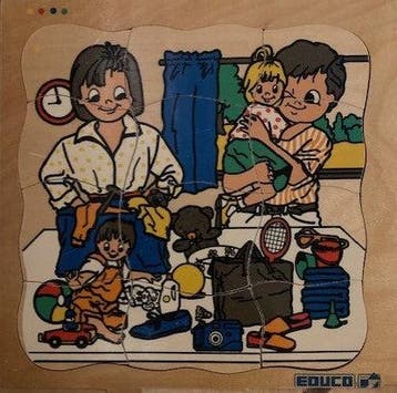 Educo puzzel Dagje strand (4-lagen), Verzenden, Nieuw
