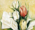 Kunstdruk Elisabeth Krobs - Tulipa Antica 117x98cm, Verzenden, Nieuw