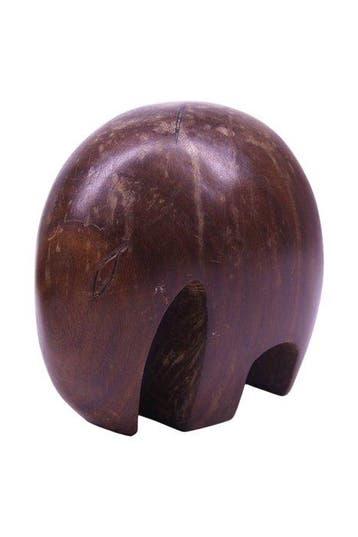 Decoratief ornament - Premium Mahogany Wood Elephant - Brits