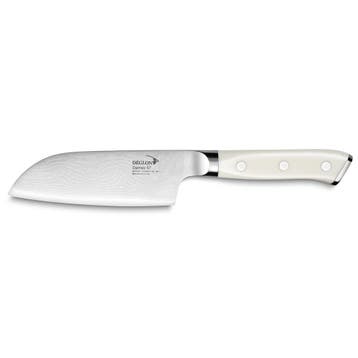 Déglon Mini Santoku mes – Damaststaal – Corian handvat, Ophalen of Verzenden, Nieuw, Rvs of Chroom