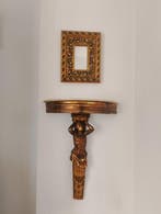 Wandtafel - Verguld hout - Console, spiegel, Antiek en Kunst