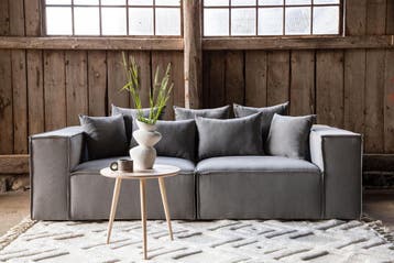 2-Zitsbank - Ann-Louise - Donkergrijs - Jörn, Huis en Inrichting, Verzenden, Nieuw