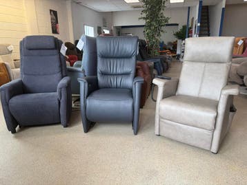 Outlet Sta op stoel relax fauteuil gratis bezorgd/garantie, Verzenden, Nieuw, Leer, Ruim 100 modellen in alle kleuren en maten 