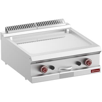Diamond braadplaat op gas met vlakke plaat, hard verchroomde, Verzenden, Nieuw in verpakking