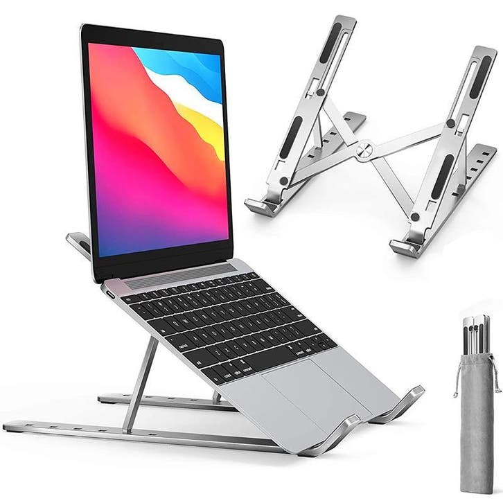 Verstelbare aluminium laptopstandaard opvouwbaar antislip, Computers en Software, Laptopstandaarden, Nieuw, Verzenden