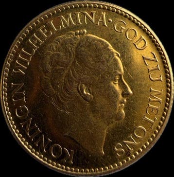 Nederland. Wilhelmina. 10 Gulden 1923