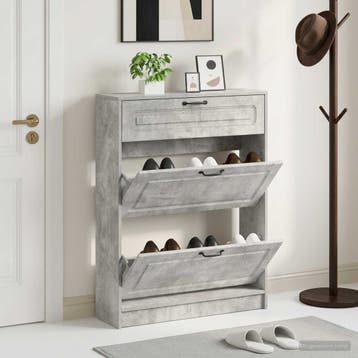 vidaXL Schoenenkast UTRECHT 78 x 24 x 100 cm Bewerkt hout, Verzenden, Nieuw