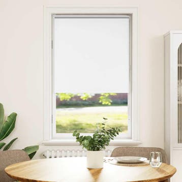 vidaXL Rolgordijn verduisterend 75x130cm stofbreedte 70,7 cm, Verzenden, Nieuw, Wit