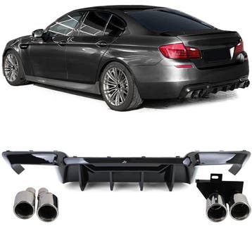 Competition Diffuser Incl Sierstuk BMW 5 Serie F10 F11 B8389, Nieuw, Achter, BMW