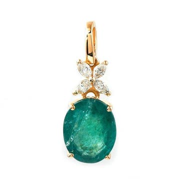 Zonder minimumprijs - Hanger - 14 karaat Geel goud - 2.62ct.