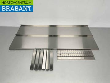HCB RVS Dubbel wandschap schap Basic-line 180 x 40 cm Horeca, Ophalen of Verzenden, Nieuw in verpakking