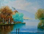 Giorgio Valenza (XX-XXI) - Eleganza in riva al lago