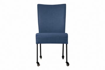 Eetkamerstoel Wiske - eetkamerstoelen - Blauw, Nieuw, Blauw, Stof