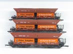 Roco H0 - 4370A - Modeltrein goederenwagon (3) - 3x 6-assige, Nieuw
