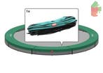 Beschermrand trampoline inground 270 cm groen - Berg Favo..., Ophalen of Verzenden, Nieuw