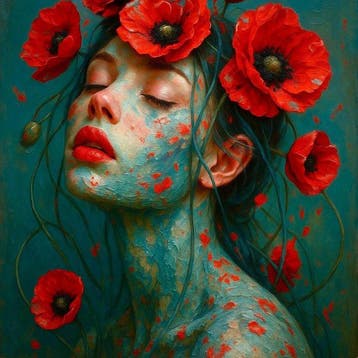 yamila velazquez - Rostro de primavera (Sin reserva), Antiek en Kunst