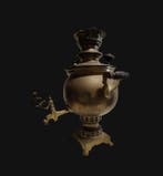 Samovar - Messing - Grote Russische Samovar, Antiek en Kunst