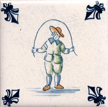 KLM Airline Business Class Delft Blue Tile Coaster - 75×75, Verzenden, Zo goed als nieuw