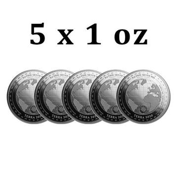 Tokelau. 5 Dollars 5 x 2020 1 oz $5 NZD Tokelau Silver Terra
