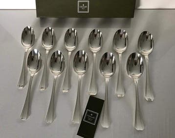 Christofle - Luc Lanel - Lepel - Set van 12 eetlepels Art