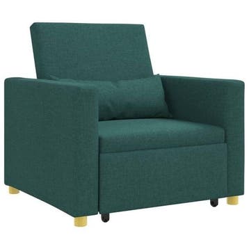 Sofa Bed 3-in-1 Groen | Laatste Stuk!, 90 cm, Eenpersoons, Nieuw, Groen