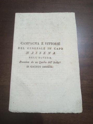 Giacinto Barrere - Periodo Napoleonico in Italia - Campagna