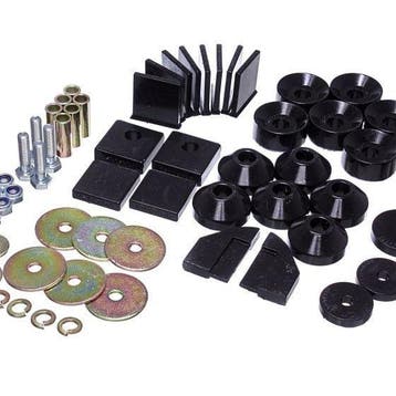 Energy Suspension 86-95 Suzuki Samurai Black Body Mount Set, Ophalen of Verzenden, Nieuw
