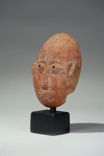 Een terracotta-hoofd - Akan - Ghana (Zonder minimumprijs)