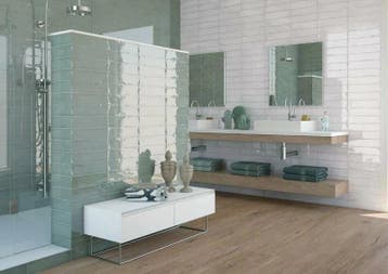 Wandtegel Equipe Cerámica Colonial Wit Glans 7,5x30, Nieuw, 20 tot 40 cm, 10 m² of meer, Wandtegels