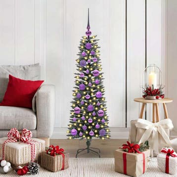 vidaXL Kunstkerstboom met 150 LED Groen 120 cm PVC en, Verzenden, Nieuw