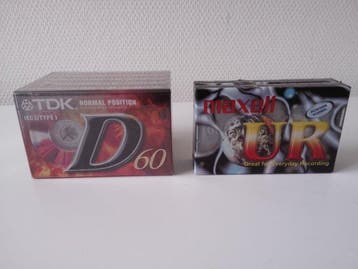 TDK, Maxell - UR 60 - D60 (Type I / Type II) Lege, Nieuw