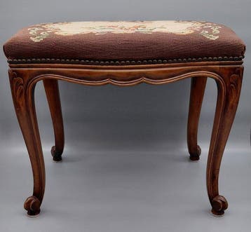 Bijzettafel - Franse Tabouret / Kruk in Louis XV-stijl met