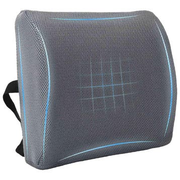 vidaXL Rugkussen Grijs Traagschuim 36 x 30 x 12 cm, Verzenden, Nieuw, Grijs
