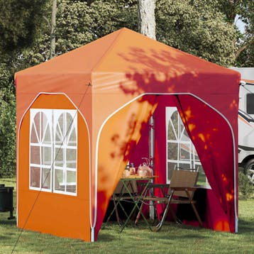 vidaXL Pop-up partytent 192 x 192 x 245 cm Oranje, Verzenden, Nieuw, Partytent