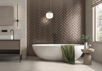 Wandtegel Marrazzi Aur Bronze Brons Mat 7,5x30 (Muurtegels), Nieuw, 20 tot 40 cm, 10 m² of meer, Wandtegels