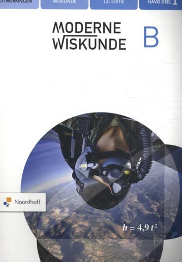 Moderne Wiskunde 1 havo b uitwerkingen 9789001892630, Verzenden, Zo goed als nieuw
