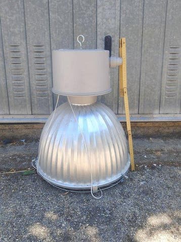 Plafondlamp - ABS, PVC - Industriële belvormige lamp