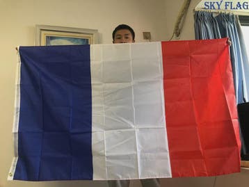 Franse Vlag - Blauw Wit Rood Polyester - 60x90cm & 90x150cm, Diversen, Verzenden, Nieuw