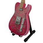 Miniatuur Fender 69 Telecaster Pink Paisley gitaar, Ophalen of Verzenden, Nieuw, Pop, Beeldje of Miniatuur