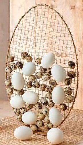 Metalen Frame Ei ring Goud op voet 24x35 cm, Huis en Inrichting, Woonaccessoires | Kunstplanten en Kunstbloemen, Nieuw, Ophalen of Verzenden