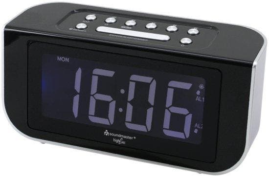 Soundmaster FUR4005 FM radio met radio gestuurde klok, Witgoed en Apparatuur, Wekkers, Verzenden