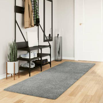 vidaXL Vloerkleed PAMPLONA shaggy hoogpolig modern 80x250 cm, Verzenden, Nieuw, Groen