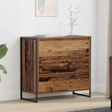vidaXL Dressoir Oud Hout 79 x 36 x 75.5 cm Bewerkt hout, Verzenden, Nieuw, Overige houtsoorten, Minder dan 50 cm