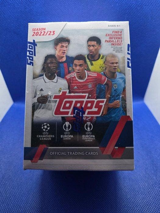2022/23 Topps UCC Blaster Box - 1 Sealed box - Excellent, Verzamelen, Stickers