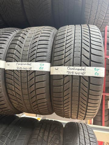 245-40-18 Continental Winterbanden 6.5mm Montage 245 40 18, Ophalen, 18 inch, Winterbanden, Band(en)