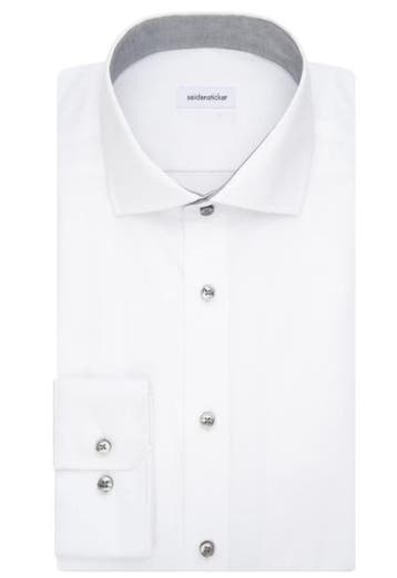 2dekans | Seidensticker Spread Kent Business Shirt Heren -, Ophalen of Verzenden, Zo goed als nieuw, Wit, Seidensticker
