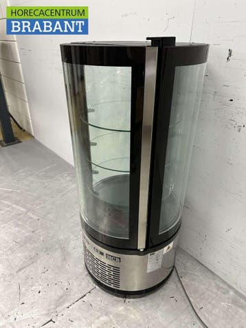 HCB RVS Ronde koelvitrine Gebaksvitrine 100 liter 230V, Ophalen of Verzenden, Nieuw in verpakking