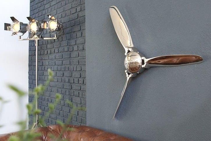 Authentieke wanddecoratie SCREW III 90cm zilveren, Huis en Inrichting, Woonaccessoires | Overige, Ophalen of Verzenden